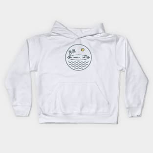 Surfing in Summer Kids Hoodie